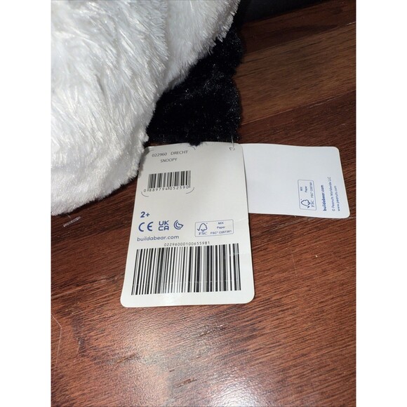 NWT Build A Bear Snoopy Peanuts Stuffed Animal Plush With Outfit And Collar - Picture 4 of 8
